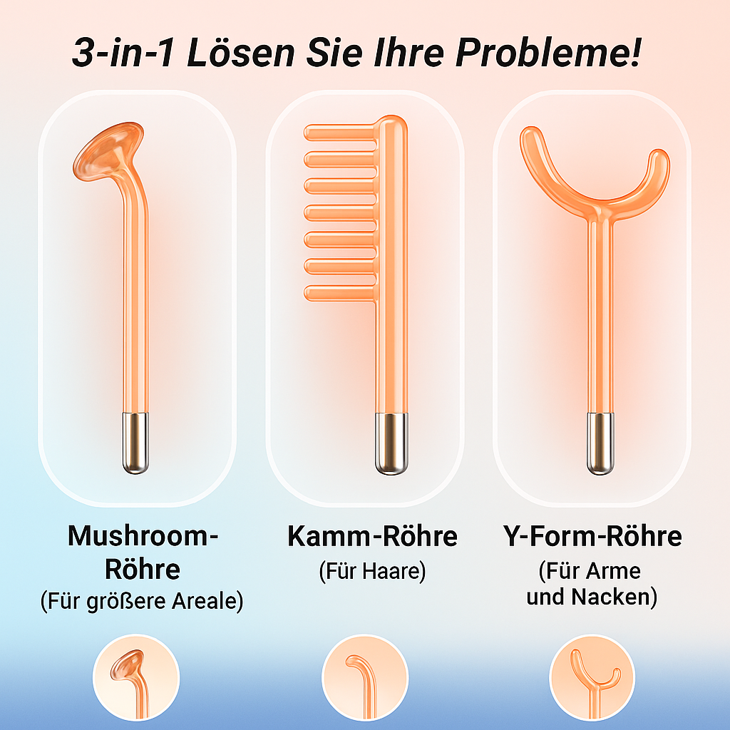 DermaGlow Pro – Hochfrequenz-Therapie für Haut & Haar