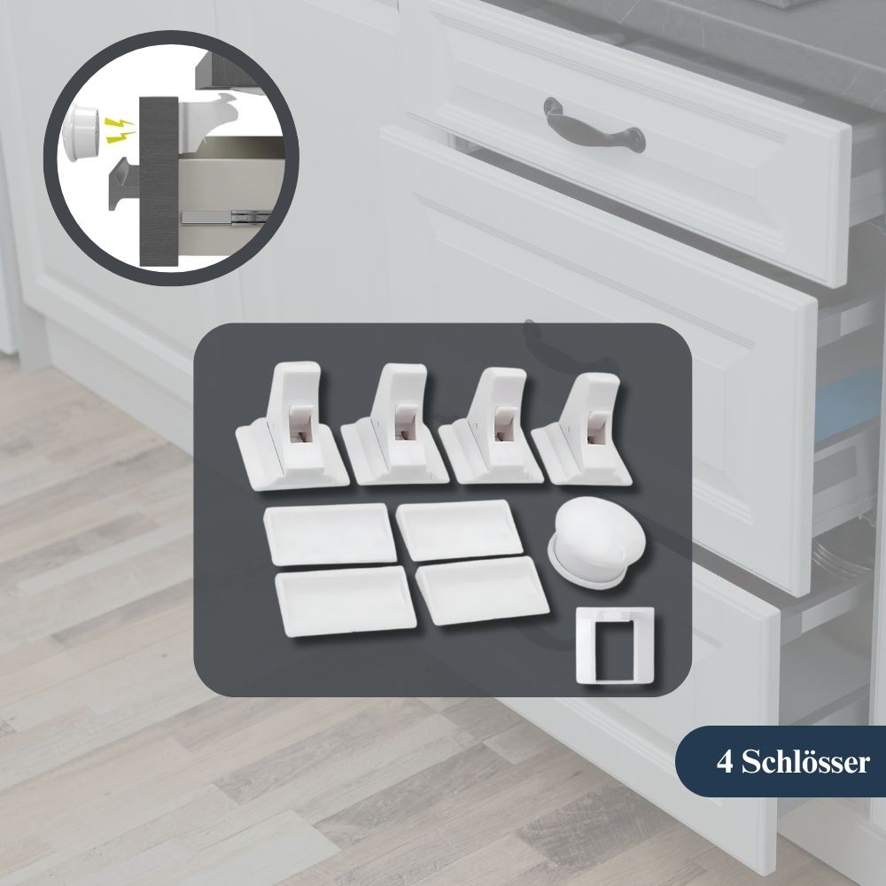 Magnetic child safety lock