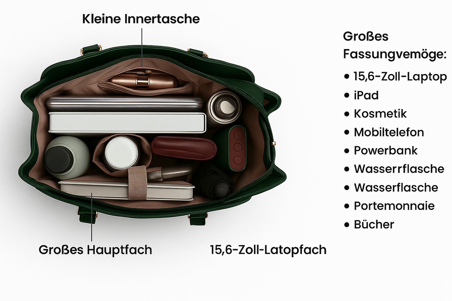 Totebag mit Lunchfach