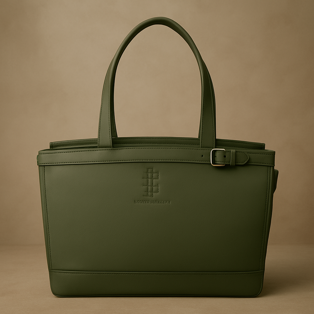 Leder-Organizer: Isoliertes Laptopfach + Schlüssel-Wallet