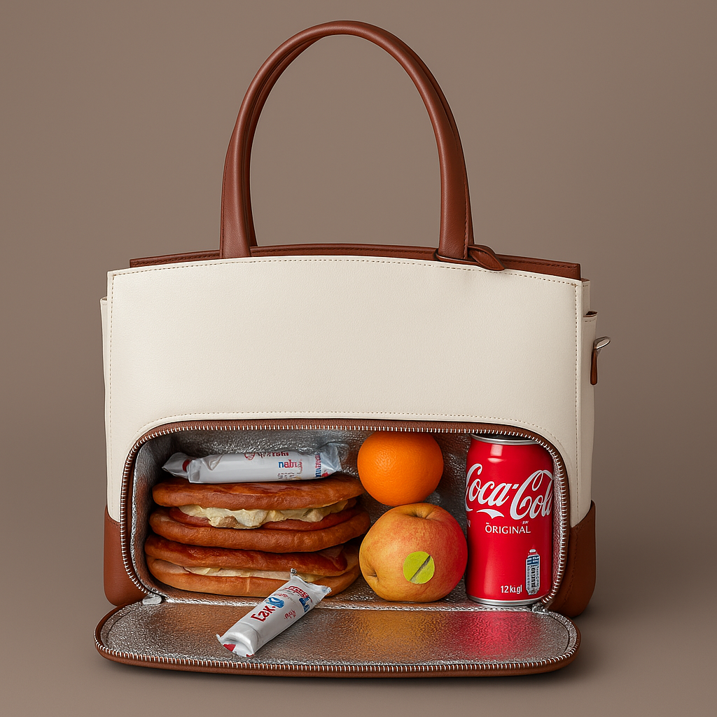 Leder-Organizer: Isoliertes Laptopfach + Schlüssel-Wallet