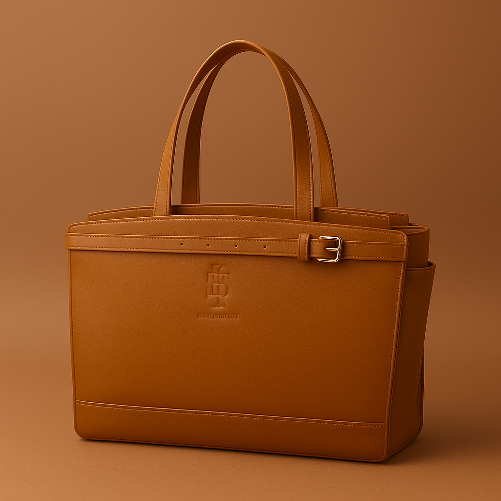 Leder-Organizer: Isoliertes Laptopfach + Schlüssel-Wallet