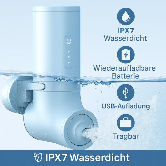 Bath Jet Spa – Kabelloses tragbares Badewannen-Zubehör mit einstellbarer Geschwindigkeit & Blasenmodus