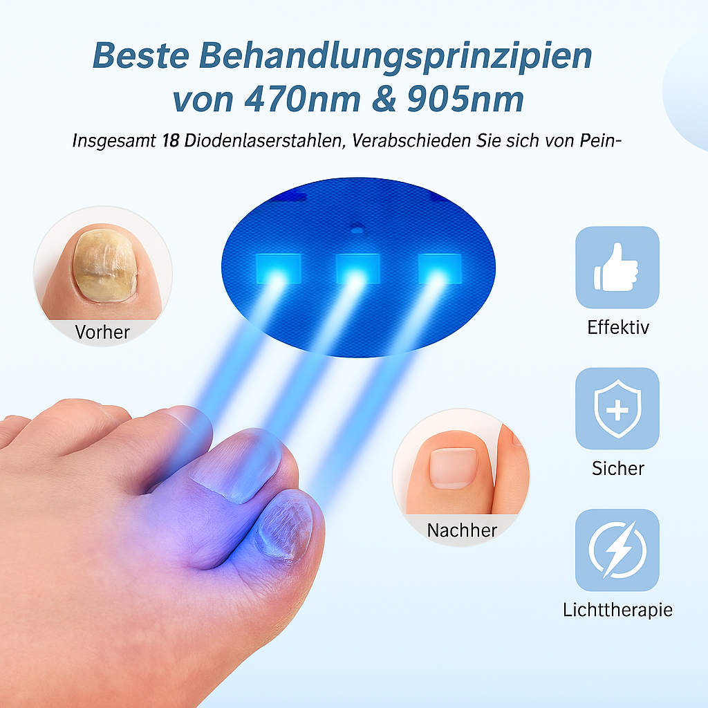 ClearNail Pro – Der Laser gegen Nagelpilz