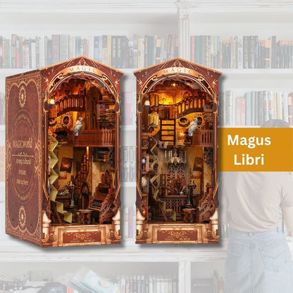 Magic Book Nook: DIY Wooden Puzzle for Book Lovers