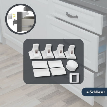 Magnetic child safety lock