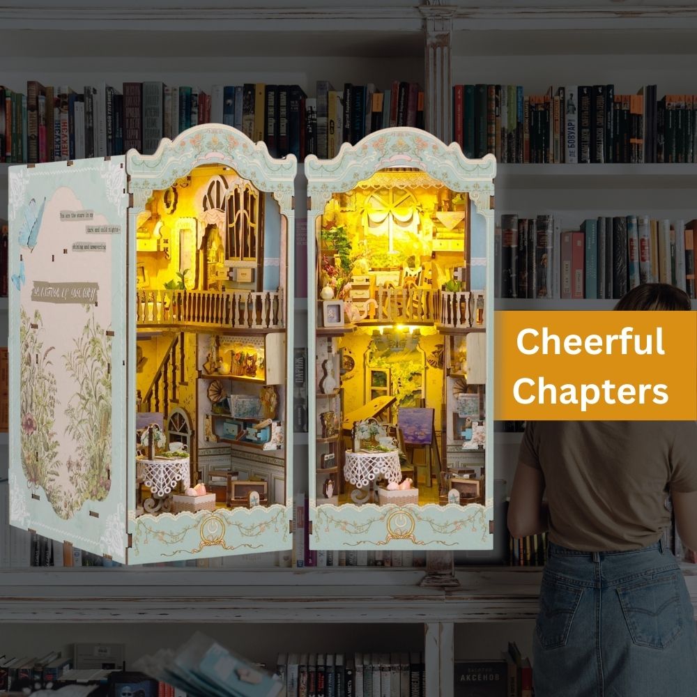 Magic Book Nook: DIY Wooden Puzzle for Book Lovers