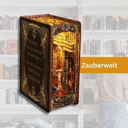 Magic Book Nook: DIY Wooden Puzzle for Book Lovers