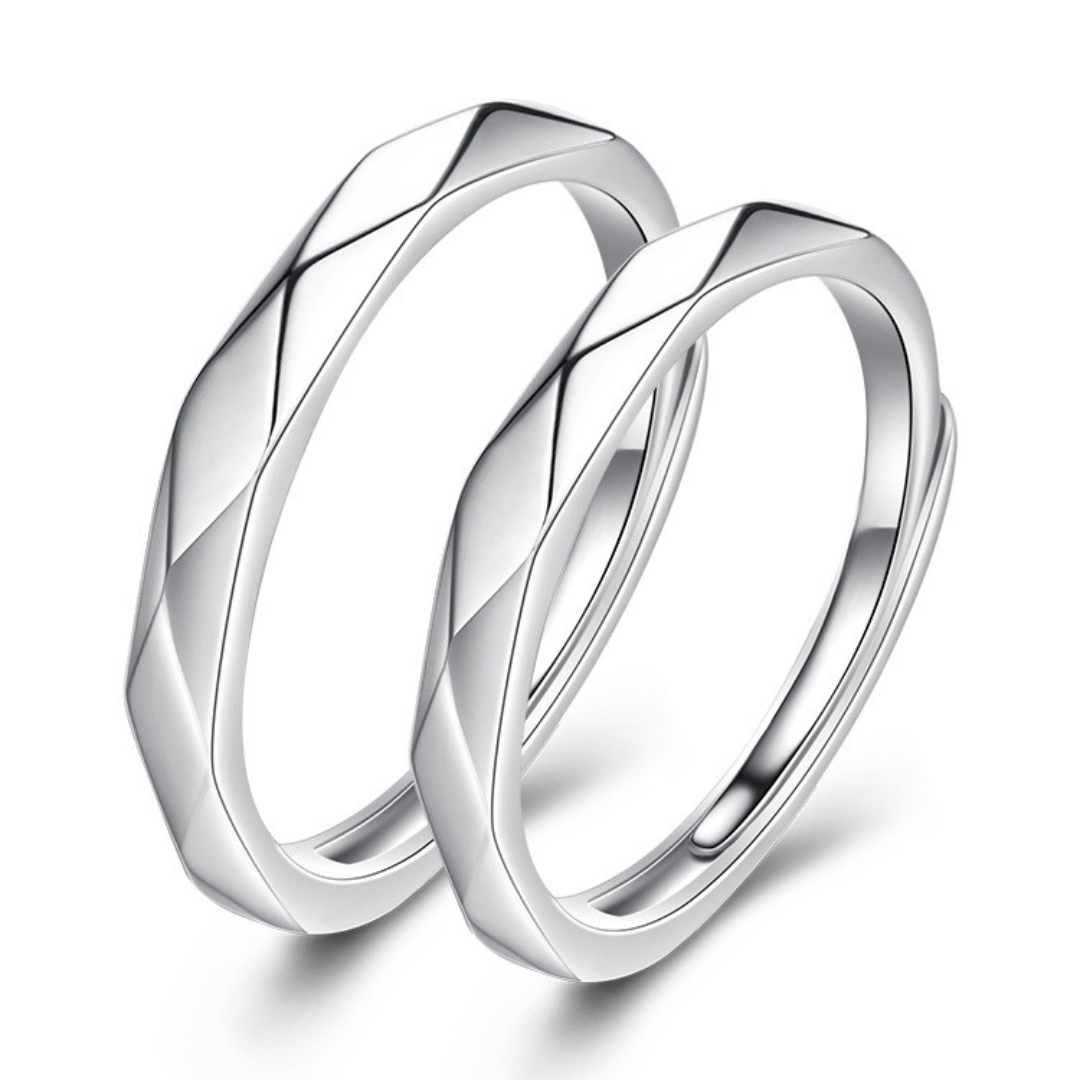 Love Reflection Couple Ring