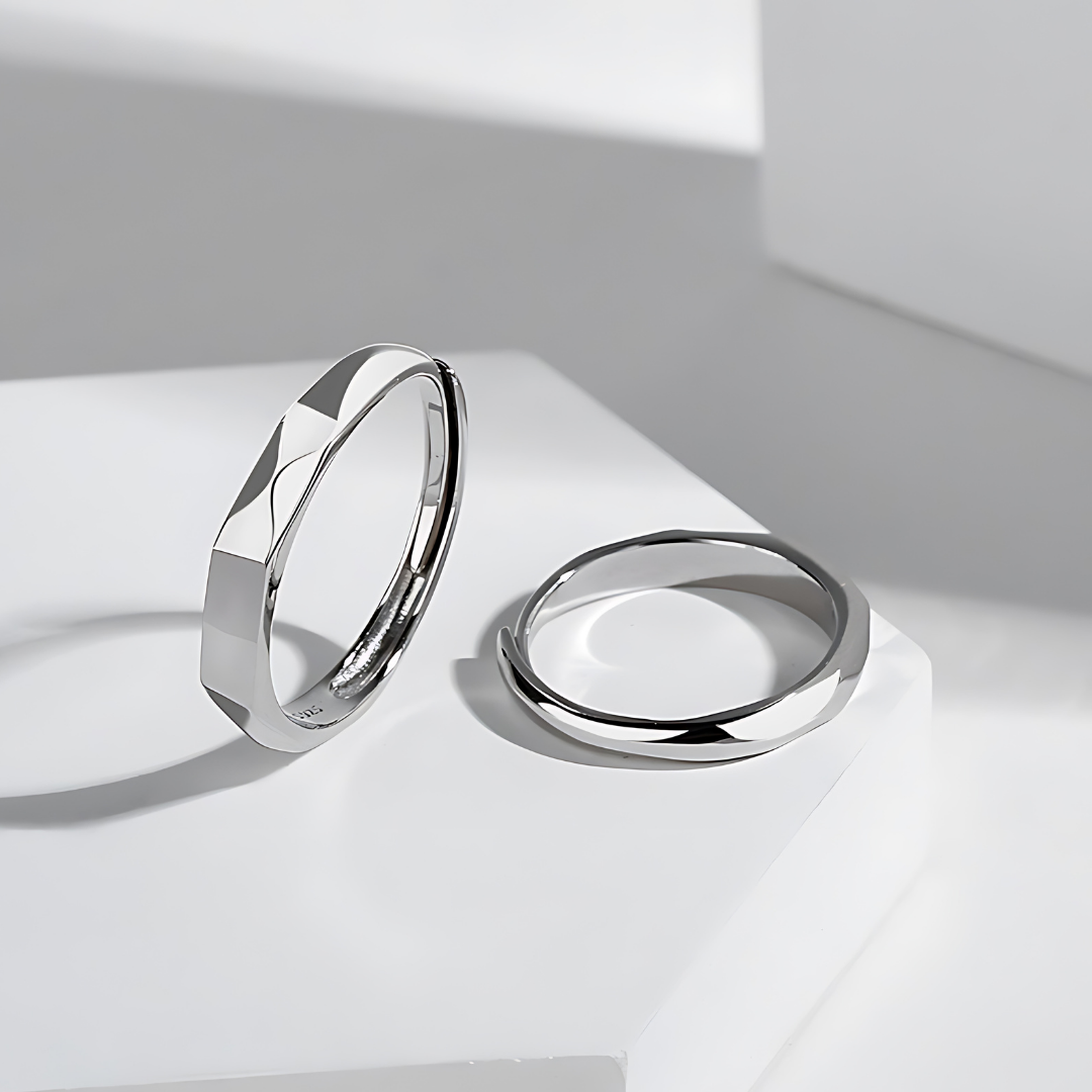 Love Reflection Couple Ring
