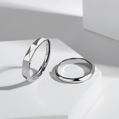 Love Reflection Couple Ring
