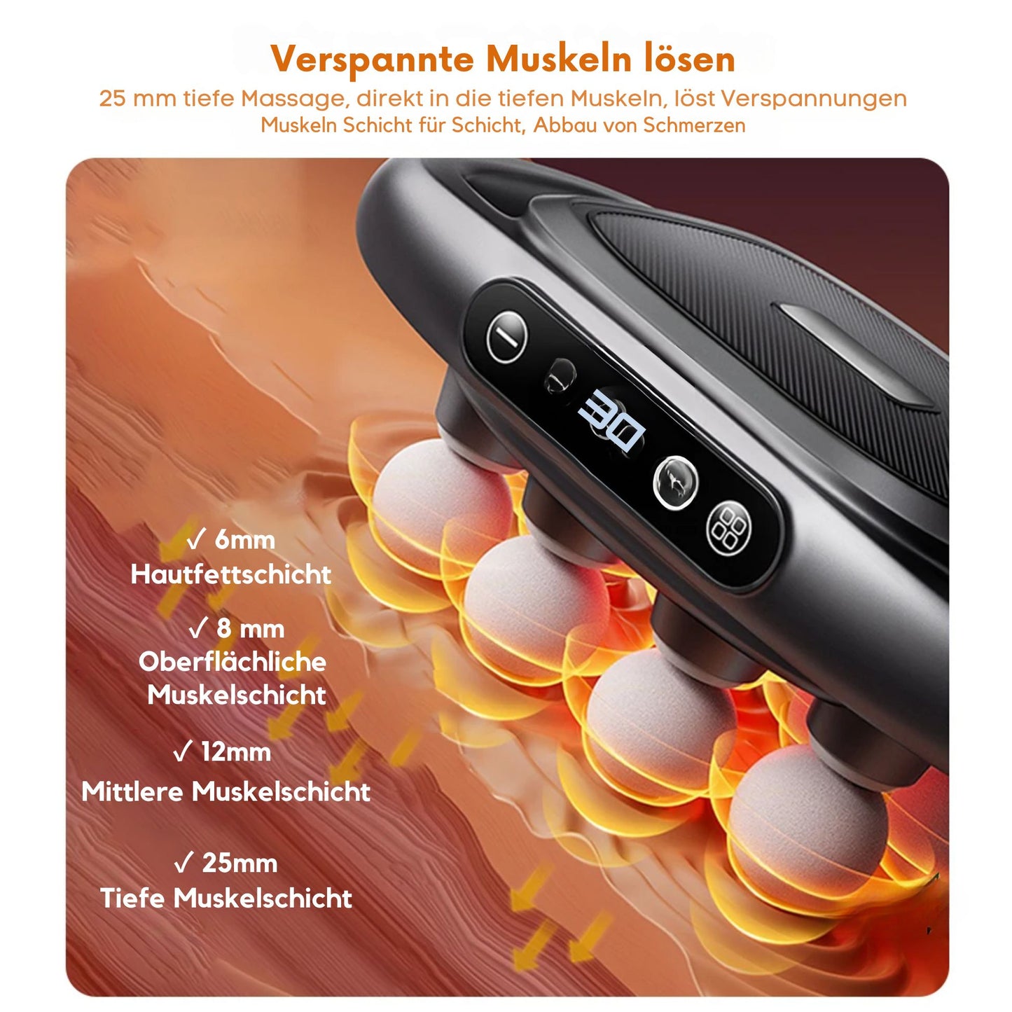 6-head body massager