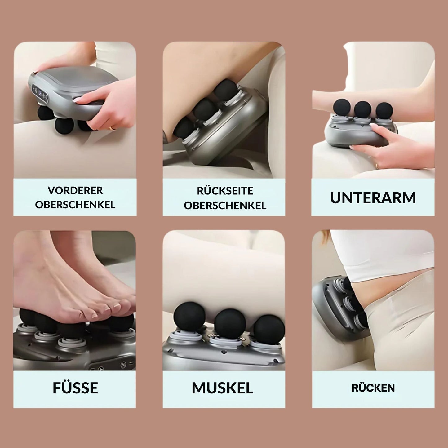 6-head body massager