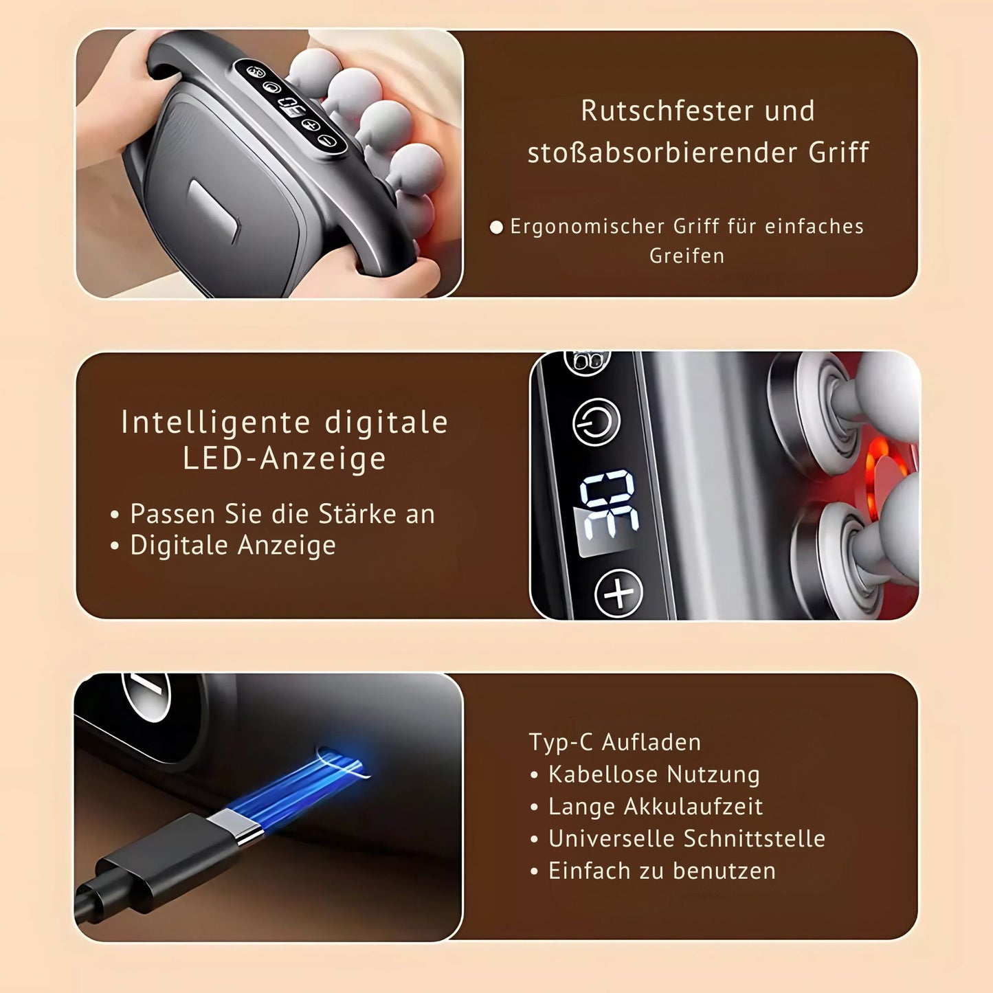 6-head body massager