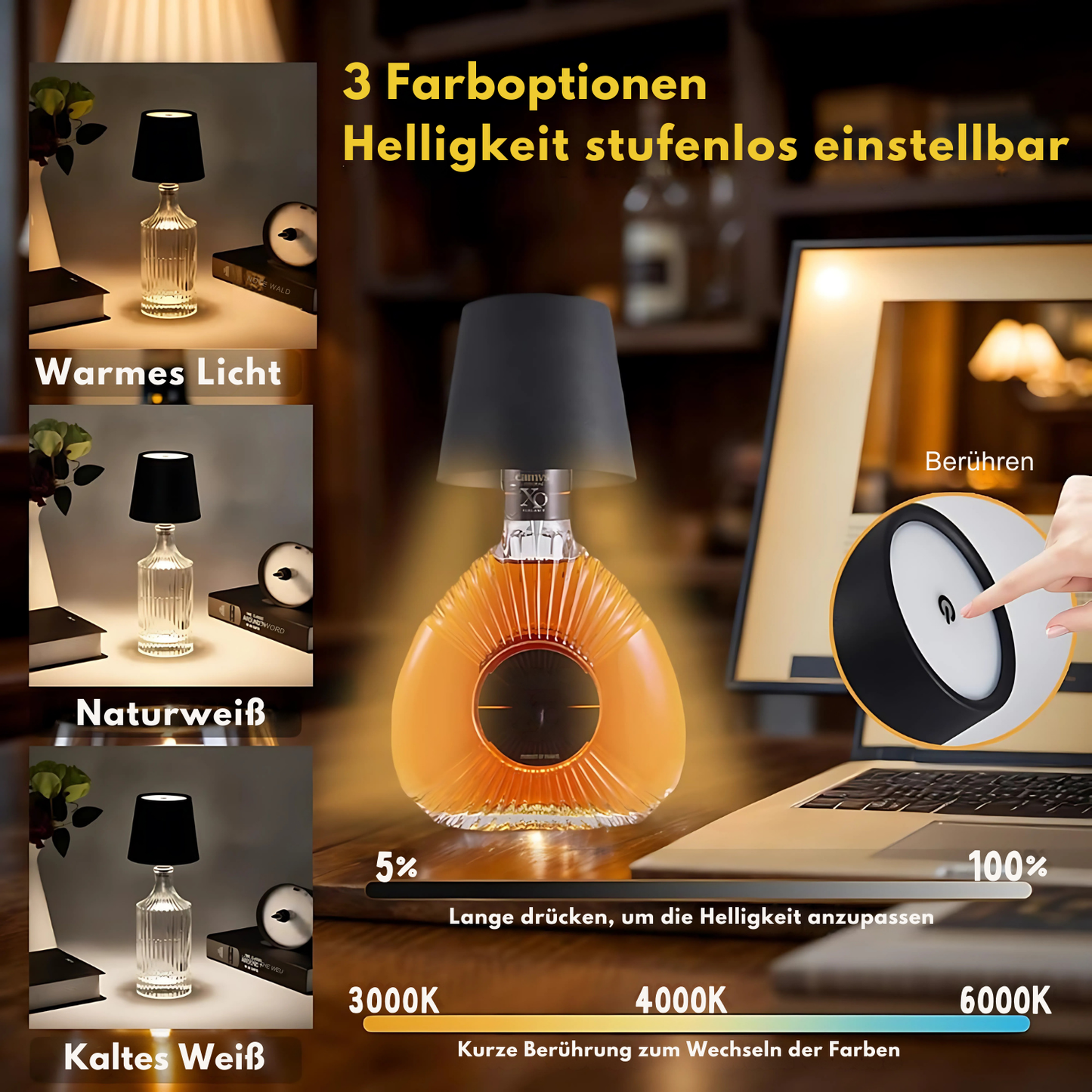 MoodLight - Flaschenlampe