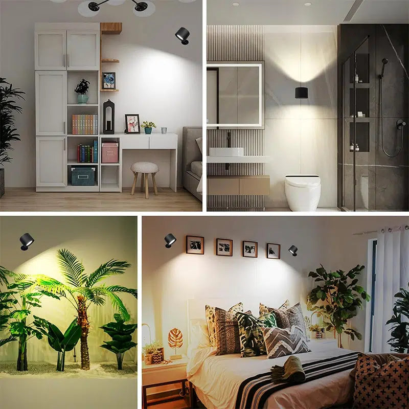 Portable Double Head Wall Light