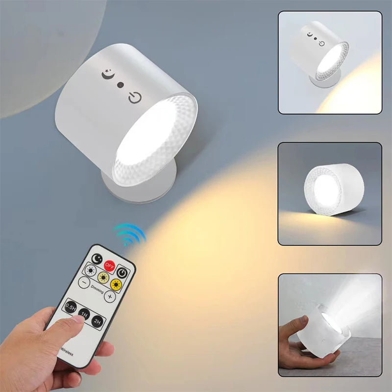 Portable Double Head Wall Light