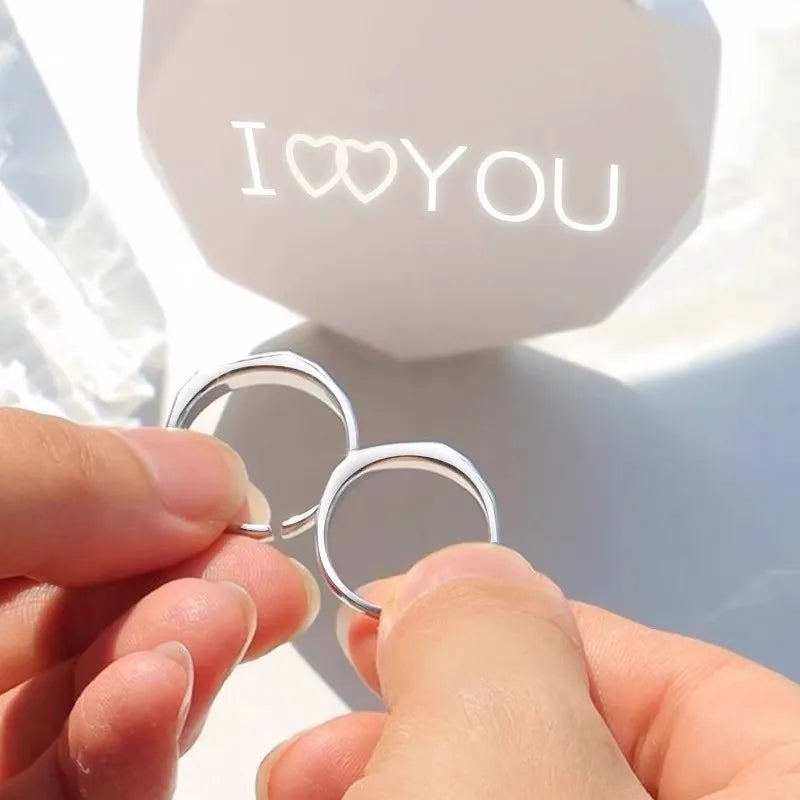 Love Reflection Couple Ring