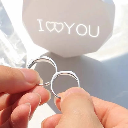 Love Reflection Couple Ring