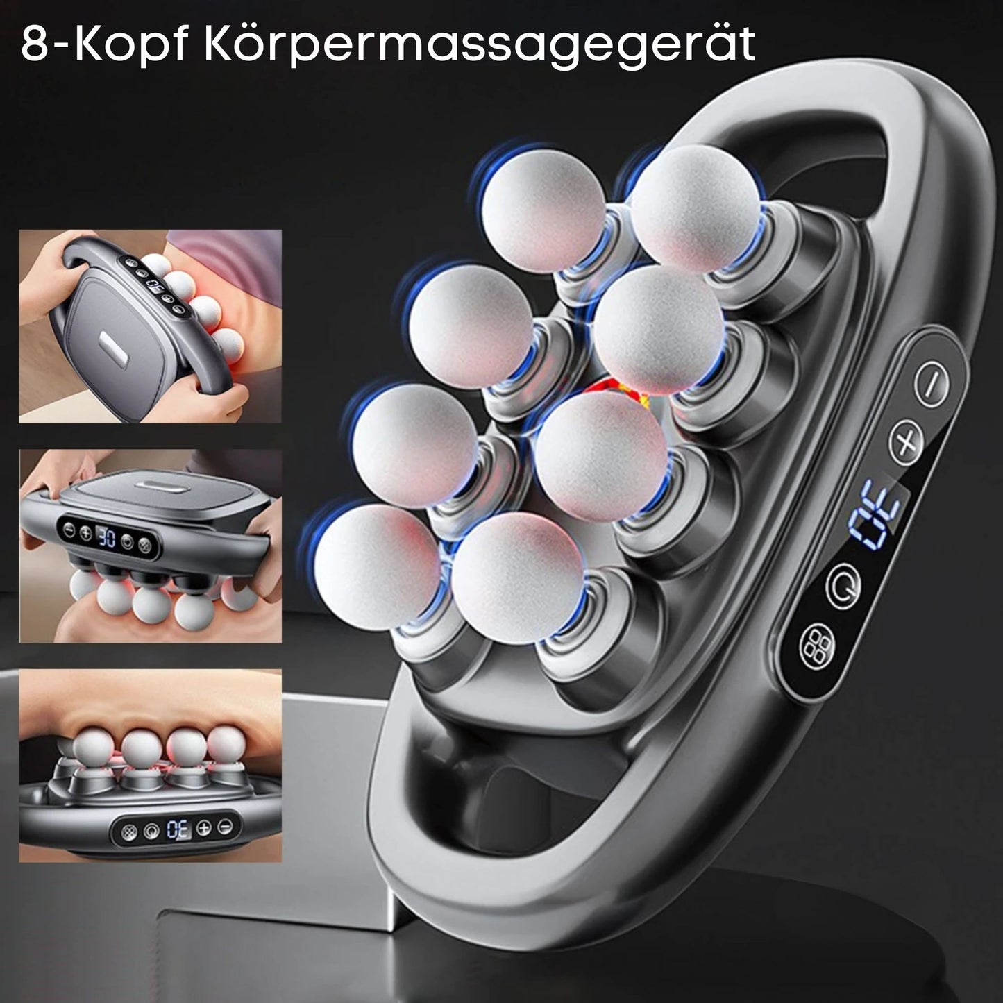 6-head body massager